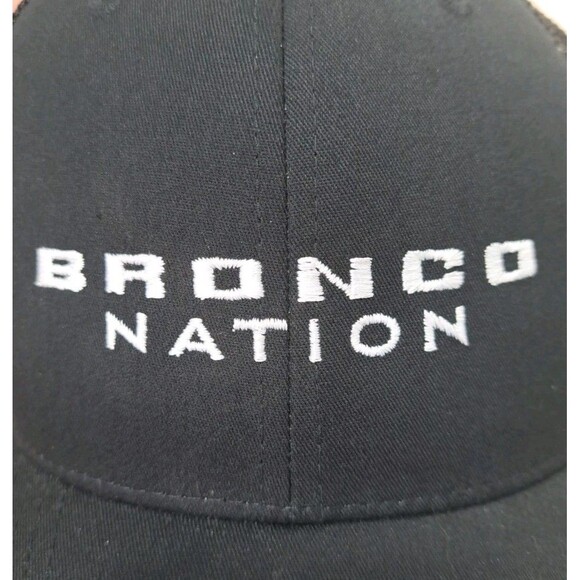 Bronco Nation Ford Flexfit Fitted Hat Cap Black OSFM Off-Road 4-Wheelin NWOT - Picture 2 of 13